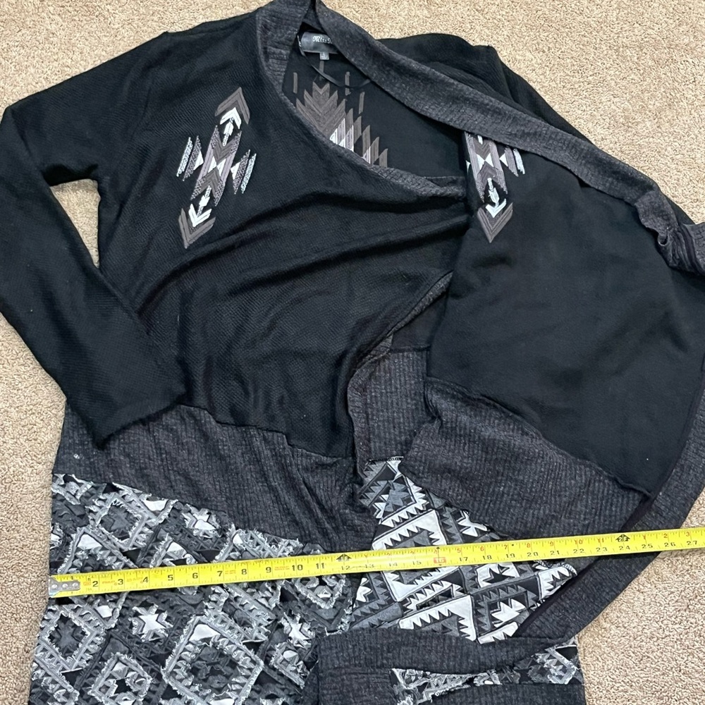 Miss Me Boho Aztec Waterfall‎ Cardigan L - Picture 2 of 6